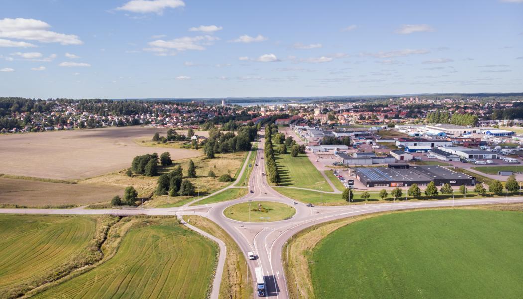 Drönarvy. Foto: Kristinehamns kommun
