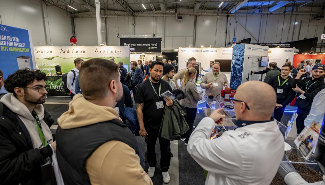 Mingel på VVS-mässan. Foto: Easyfairs