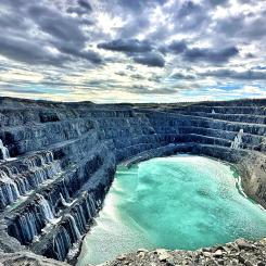 Salmijärvi dagbrott i Bolidens Aitikgruva. Foto: KSB