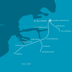 Avloppstunneln. Illustration: VA SYD