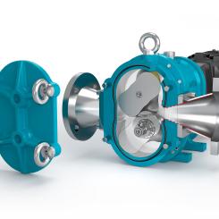 En lobrotorpump från Börger, som nu ingår i Torell Pumps sortiment på den svenska marknaden. Foto: Börger