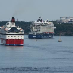 Kryssningsfartyg nära Stockholm Foto: Dmitrii E./Unsplash
