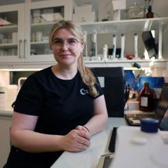 Stina Wik, miljöingenjör vid enhet Avlopp Teknik på Gästrike Vatten. Foto: Gästrike Vatten