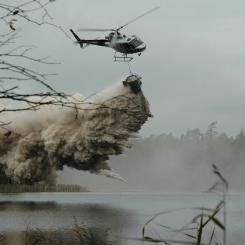 Kalkning av Bävsjön, Foto: Länsstyrelsen Västra Götaland