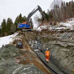 Projektet omfattar utbyte och förnyelse av vatten- och avloppssystem, separation av befintliga system samt etablering av nya kabellösningar. Foto: Mats Bakken