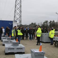 Samling nödvattenövning. Foto: Olofströms kommun