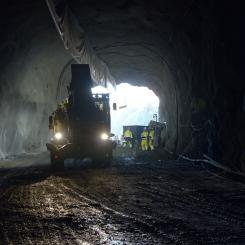 Arbetstunnel i Veddesta vid utbyggnaden av Blå linje till Barkarby.  Foto: Region Stockholm / MBP