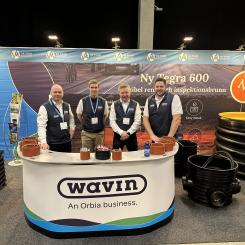 VA Tour 2026 är i full gång och bland årets utställare finns Wavin, som visar upp nya produkter och material. Foto: Wavin